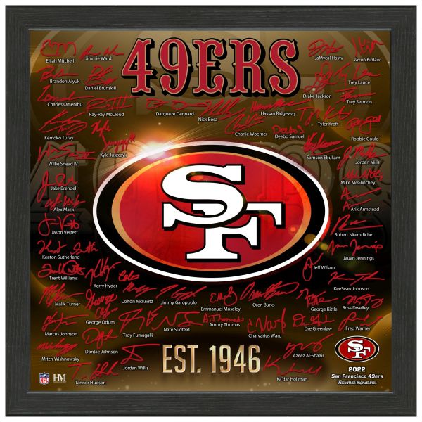 San Francisco 49ers NFL Signature Logo Photo Frame 33x33cm
