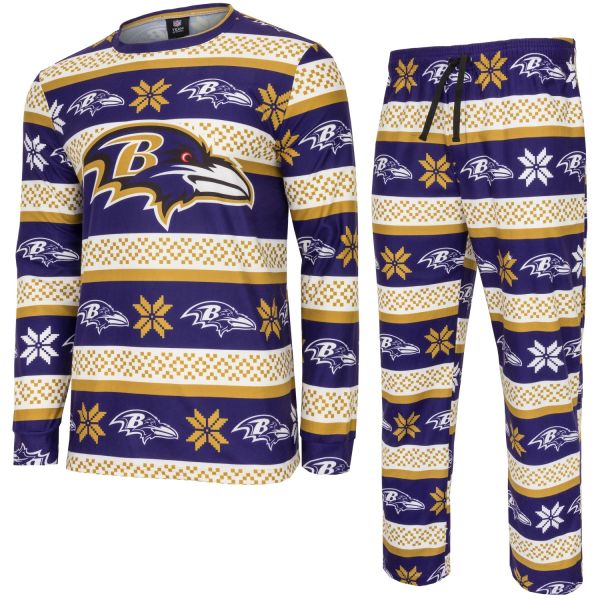 NFL Winter XMAS Pyjama Schlafanzug Baltimore Ravens