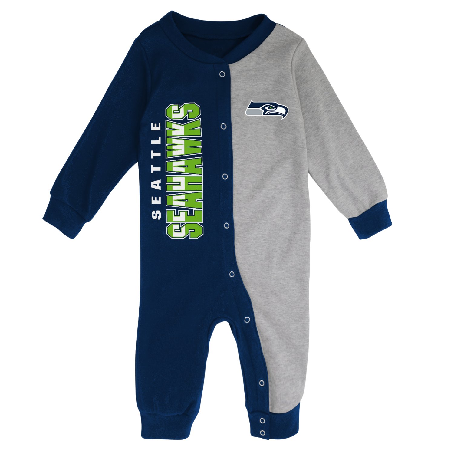 NFL Fleece Baby Coverall Seattle Seahawks Kids Apparel
