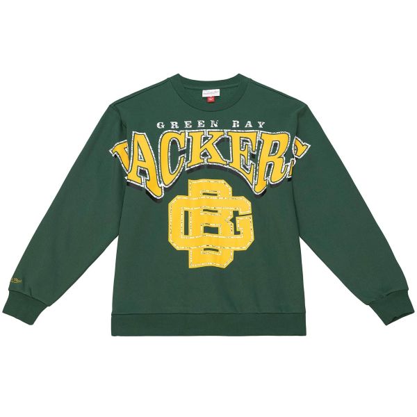 Mitchell & Ness Fashion Fleece Pullover Green Bay Packers
