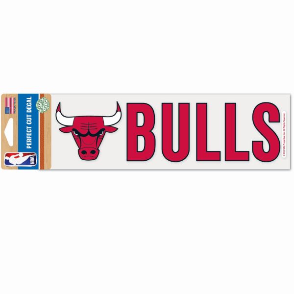 NBA Perfect Cut Aufkleber 8x25cm Chicago Bulls