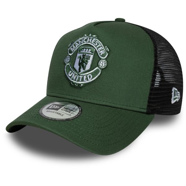New Era A-Frame Mesh Trucker Cap - Manchester United olive