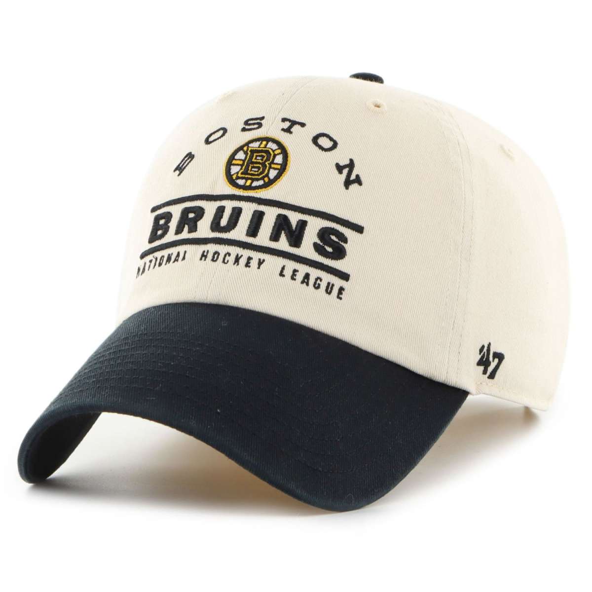 47 Brand Snapback Cap – Boston Bruins MVP Collection In Camel Beige