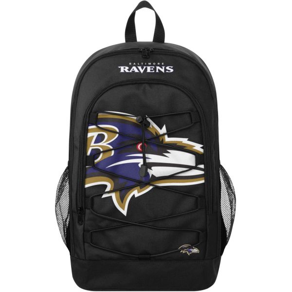 FOCO NFL Backpack - BUNGEE Baltimore Ravens