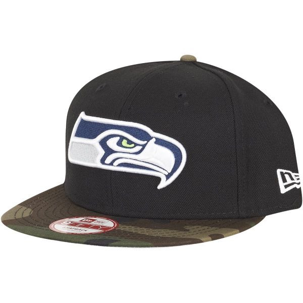 New Era 9Fifty Snapback Cap - Seattle Seahawks noir / camo