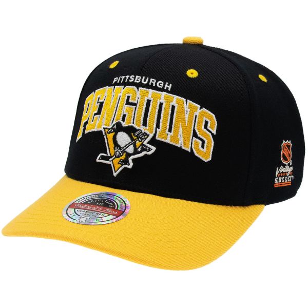 M&N Stretch Snapback Classic Red Cap - Pittsburgh Penguins